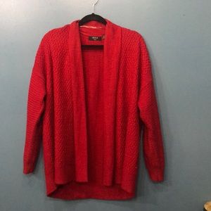 Red Sweater Cardigan